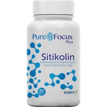 Barifit Pure Focus Plus Sitikolin, Fosfatidilserin ve Vitamin Içeren Takviye Edici Gıda 30 Kapsül