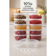 Empressco Ucco 10 Adet 350 ml Sızdırmaz Kapaklı Sosluk Buzluk Saklama Kabı, Et Suyu, Kemik Suyu Mutfak Organizeri - Fiyatı, Yorumları
