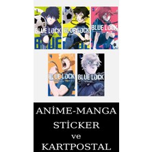 Komik Şeyler Yayıncılık Blue Lock 1-2-3-4-5 Manga Seti (5 Kitap) / Anime-Manga Sticker ve Kartpostal Hediyeli