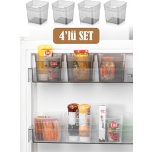Empressco Vienev Mini Buzdolabı Düzenleyici Kutu 4lü Antrasit - Fiyatı, Yorumları