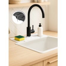 Empressco Mapplehome Beyaz Elastik Musluk Mat Su Tutucu Düzenleyici Silikon Kaydırmaz Mutfak Banyo Lavabo Tezgah Matı - Fiyatı, Yorumları