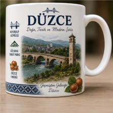 Kadorex Design Türkiye Şehirleri Özel Tasarım Kupa Bardak – Yöresel Kültür ve Lezzet Tasarımlı Koleksiyon (Düzce)