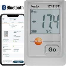 Testo 174T Bt Akıllı Sıcaklık Kayıt Datalogger Cihazı | Beyaz