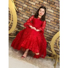 Mj Kids Dantelli Elit Model Çocuk Abiye Elbise
