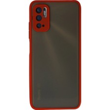 Senson Xiaomi Redmi Note 10 5g Kılıf Montreal Silikon Kapak - Kırmızı