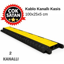 Hayat Trafik 2 Kanallı Yol Kasisi, Kablo Kanallı Hız Kesici  100 x 25  x  5 cm
