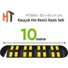 Hayat Trafik Kauçuk Hız Kesici Kasis Seti 50 x 40 x 4 cm - Eko - 10 Metre