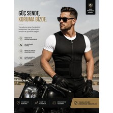 Ankaflex Motosiklet Ayarlanabilir Beden Unisex Motorcu Içlik Termal Yelek Motorcu Rüzgar Soğuk Sıvı Geçirmez Giysi