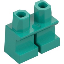 LEGO Minifigür Parçaları: Short Legs, Kısa Bacak, Kısa Ayak: 41879 Dark Turquoise - Koyu Turkuaz