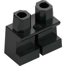 LEGO Minifigür Parçaları: Short Legs, Kısa Bacak, Kısa Ayak: 41879 Black - Siyah