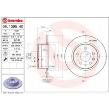 Brembo Zengemtx Fren Diski Arka Mercedes W115 C123 S123 W116 W126 W123