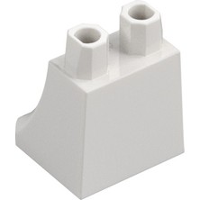 LEGO Minifigür Parçaları: Legs Modified, Bacak, Ayak: 36036 Beyaz - White