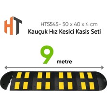 Hayat Trafik Kauçuk Hız Kesici Kasis Seti 50 x 40 x 4 cm - Eko - 9 Metre