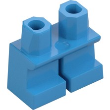 LEGO Minifigür Parçaları: Short Legs, Kısa Bacak, Kısa Ayak: 41879 Dark Azure - Azur Mavisi
