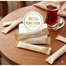 Self Stick Toz Şeker. Kuşe Altın Yaldız Baskı. Net 3 Kg. (3 Gr.e. x 1000 Adet.e)