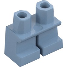 LEGO Minifigür Parçaları: Short Legs, Kısa Bacak, Kısa Ayak: 41879 Sand Blue - Kum Mavisi