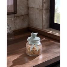 Empressco Madame Coco Kuşlu Silindir Kavanoz - Mint Yeşili - 650 ml - Fiyatı, Yorumları