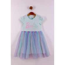 Cooll Bebek Kız Çocuk Barbie Pamuklu Tül Elbise