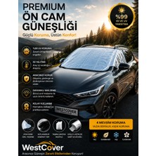 WestCover Opel Astra G Sedan Uyumlu  Ön Cam Güneşliği, Metalize Güneşlik Uv Korumalı Buzlanma Önleyici