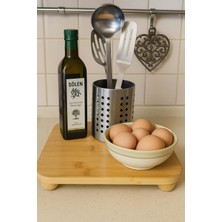 Empressco Allegrı Bambu Dikdörtgen Top Ayaklı Sunumluk Pasta Peynir Meyve Tabağı 30 cm - Fiyatı, Yorumları