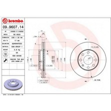 Brembo Zengemtx Ön Fren Aynasi Corsa B-Astra F-Vectra A-Ascona C-Combo B 94-01 Eo-Kalos 03- 246X19.9X4DLXHALI 90511111-93182291-93281952