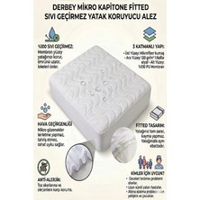 Derbey 70X110 cm Sıvı Geçirmez Micro Kapitone Fitted Alez Bebe Yatak Koruyucu Alez