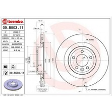 Brembo Zengemtx Fren Diski Arka Land Rover Discovery L462 Range Rover L405 L494