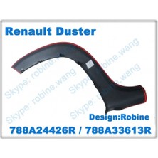 TŞT Dacia Duster (2009 Yılında Çıkan Kasa) Arka Çamurluk Dodik Plastiği Uzun Sağ (Oem No: 788A24426R)