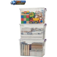 Empressco Bert 3’lü 30 Lt Yatay Saklama Kabı Seti | Çok Amaçlı, Çeyizlik,dayanıklı, Yer Tasarruflu - Fiyatı, Yorumları