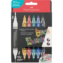 Faber-Castell Faber Castell Shake&paint Akrilik Marker 6 Lı 285507