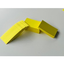 Orbak Kağıtçılık Sarı Boş Kelime Kartları Etiket 5X8CM 500 Adet Boş Kart Boş Kartvizit