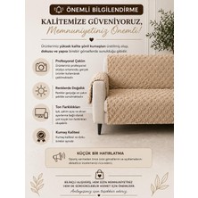 Higliving Kendinden Desenli Dolgun Şönil Koltuk Örtüsü Kaydırmaz Yıkanabilir - 170 X210 -