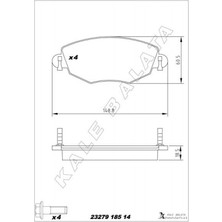 Zengemtx On Fren Balatasi Mondeo Iii 00-07 Jaguar x Type 04-09