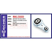 Bescher Zengemtx Motor Takozu Arka Renault Trafic Ii 06- Opel Vivaro 06- 2.0dci 2.5dci