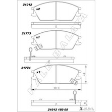 Zengemtx Ön Fren Balata Hyundai Accent 1.3l 1.5l 1.6l Benzinli 1.5l Crdi Dizel 95-05 / Getz 1.1l 1.3l 1.4l Be Nzinli 1.5l Crdi Dizel 02-09 / Excel 90-95 / Scoupe 92-96
