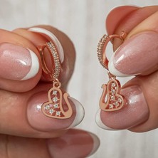 Avensyy Gümüş Sallantılı Rose Kuğu Kadın Küpe