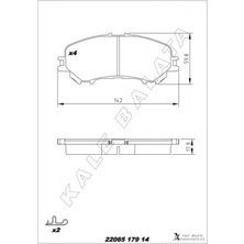 Zengemtx Ön Balata Renault Kadjar 15- Koleos Ii 15- Nissan Qashqai J11 13- x Trail Iii 14-
