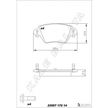 Zengemtx Arka Balata First Mondeo 1.8-2.0-2.5 00-07 Jaguar Xtype 2.0-2.5-3.0 01-09