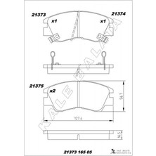 Zengemtx Balata Ön Colt-Delica III-L200 II-L300 Iii-Pajero-Montero-Valley 86-90