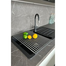 Empressco Prima Nova Lavabo Üstü Katlanabilen Nihale Bulaşıklık Paslanmaz Aluminyum - Gri - Fiyatı, Yorumları