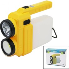 MiraLive 3in 13W+COB LED+360°SMDEL Feneri USB Şarj Powerbank 1500LM Işık Ayarı Gün Işık - Beyaz Metal ASKI+B42 PT-8439 (K95)