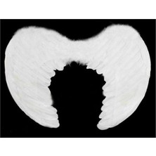 MiraLive Beyaz Renkli Küçük Boy Bebek Melek Kanadı 30X45 cm (K95)