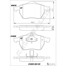 Zengemtx Ön Balata Vectra B.2.0ı.2.5ı V6 96/7.03 Saab 900 Ii 93/2.98 9.3 9.5 98-03