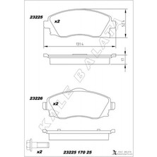 Zengemtx Ön Balata Combo C-Corsa C 1.3-1.7 Cdti 01 - Meriva 03 - Tigra 04 - GDB1570