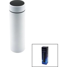 MiraLive Beyaz LED Derece Göstergeli   304-ÇELİK  Termos  500ML  Filtreli 12 Saat Sıcak - Soğuk Tutma (K95)