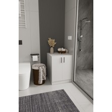 Empressco Dekor Fim DF03107B Çamaşır Makinesi Dolabı Üstü Çok Amaçlı 2 Kapaklı Banyo Dolabı Depolama Alanı Beyaz - Fiyatı, Yorumları