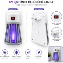 Eşya Dünyası Uv Işık Sinek Öldürücü Lamba - Priza Takılan Sinek Kovucu Gece Lambası Sivrisinek Karşıtı Cihaz