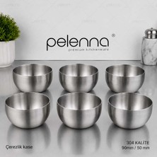 Pelenna Lüks Çelik Çerezlik  ; 9 Cm. -6 Adet-