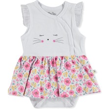 For My Baby Cat Çiçekli Etekli Body