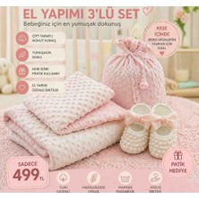 İsse Tekstil Bebek Battaniye Seti ( Hediyeli )